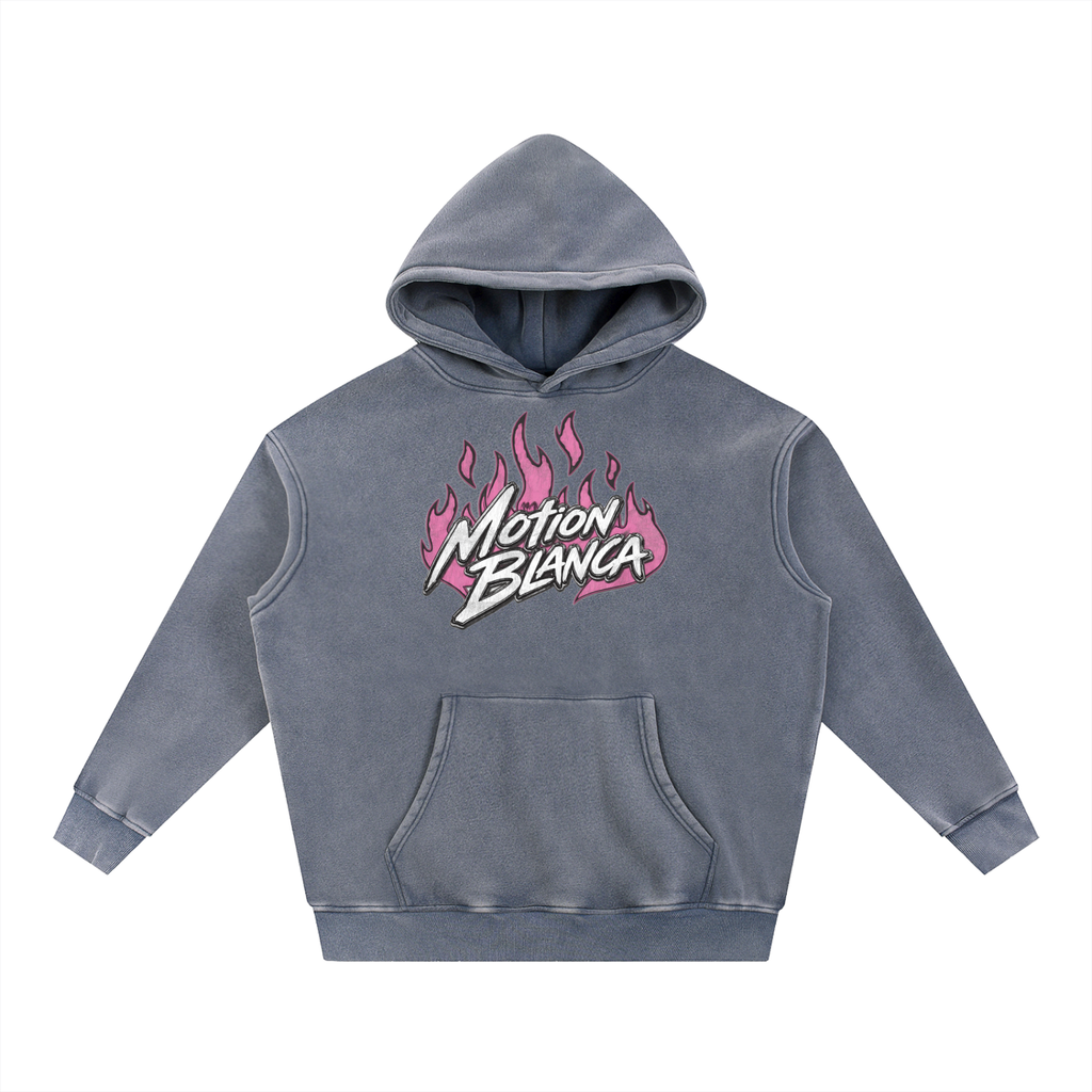 Snow Wash Fleece Oversize Hoodie